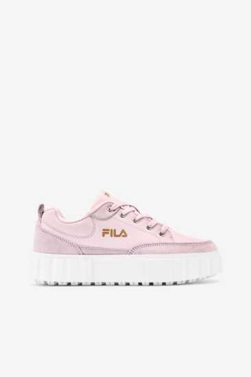 Fila Femme Sandblast Low 664 Primrose Rose / Blanche / Metallic Gold Fila France ZOF-207486